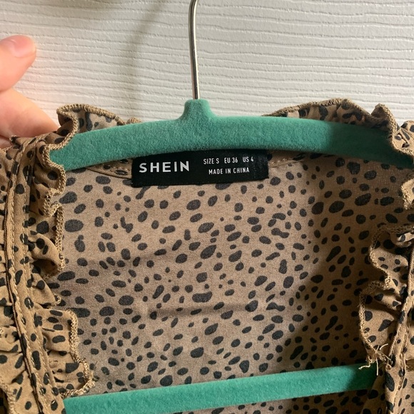 Light brown polka dot dress - Picture 3 of 6